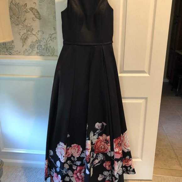 Blush Dresses & Skirts - Blush Gown, Size 12, Black Navy Multi
